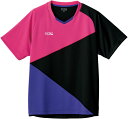 VICTAS (ヴィクタス) 卓球 ゲームシャツ・パンツ カラー ブロック ゲームシャツ【COLOR BLOCK GS】 【ホットピンク×ブラック】 61210...
