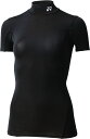 YONEX(ヨネックス) トレーニング Tシャツ ハイネック半袖シャツ 【ブラック】 レディース STBF1503 007 {NP}