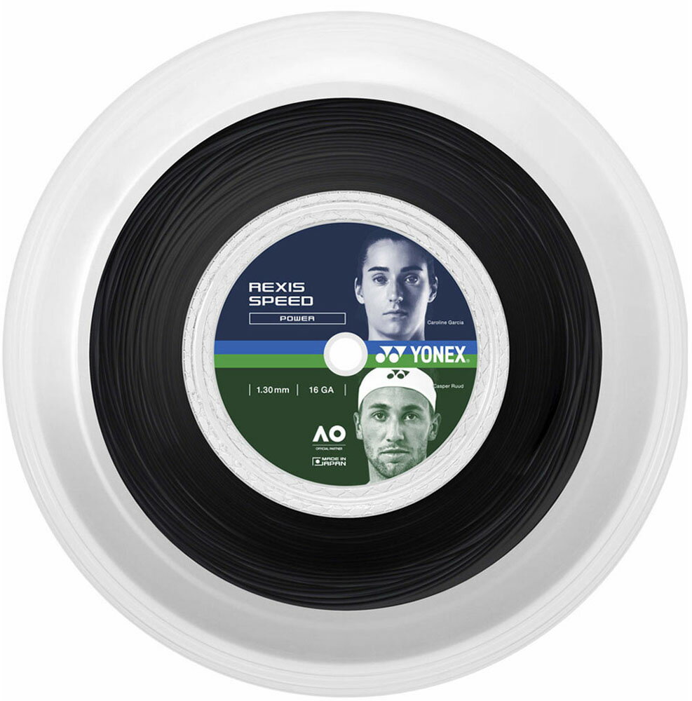 YONEX （ヨネックス） テニス ガット・ラバー レクシススピード130 (200M) 【ブラック】 TRSP130R2 007 硬式ガット ガット メンズ・レディース 男性用・女性用 ブラック 黒 25FW {NP}