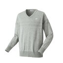 YONEX(ヨネックス) テニス スウェット・トレーナー ユニセーター 【グレー】 30075 010 メンズ・レディース 男性用・女性用 灰 21 {SK}