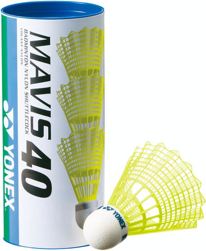 YONEX(ヨネックス) バドミントン シャトルコック メイビス40BP < 3ヶ入り> 【イエロー】 M40CBP 004 メンズ・レディース 男性用・女性用 黄 21 {SK} YONEX(ヨネックス) バドミントン シャトルコック メイビス40BP < 3ヶ入り> 【イエロー】 M40CBP 004 メンズ・レディース 男性用・女性用 黄 21 {SK}