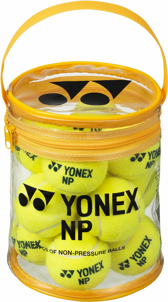 YONEX（ヨネックス） テニス ボール ノンプレッシャーボール ＜12個入＞ 【イエロー】 TBNP12 004 メンズ レディース 男性用 女性用 黄 21 SK