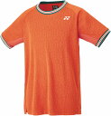 YONEX (ヨネックス) テニス ゲームシャツ・パンツ ユニゲームシャツ(フィットスタイル) 【ブライトオレンジ】 10560 160 トレーニングシャツ ゲ...