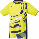 YONEX (ヨネックス) テニス ゲームシャツ・パンツ ジュニアゲームシャツ 【ライムイエロー】 10579J 500 トレーニングシャツ ゲームウェア トップス ジュニア キッズ 子供用 イエロー 黄 2025 {NP}