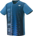 YONEX (ヨネックス) テニス ゲームシャツ・パンツ ユニゲームシャツ(フィットスタイル) 【ティールブルー】 10609 817 トレーニングシャツ ゲー...