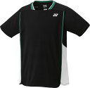 YONEX (ヨネックス) テニス ゲームシャツ・パンツ ユニゲームシャツ 【ブラック】 10627 007 トレーニングシャツ ゲームウェア トップス ユニセ...