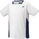 YONEX (ヨネックス) テニス ゲームシャツ・パンツ ユニゲームシャツ 【ホワイト】 10627 011 トレーニングシャツ ゲームウェア トップス ユニセ...