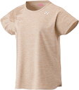 YONEX (ヨネックス) テニス Tシャツ ウィメンズドライTシャツ 【サンドベージュ】 16712 194 半袖Tシャツ ハーフTシャツ レディース 女性用 ベージュ 肌 2023 {NP}