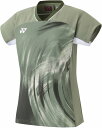 YONEX (ヨネックス) テニス ゲームシャツ・パンツ ウィメンズゲームシャツ 【ライトオリーブ】 20769 324 トレーニングシャツ ゲームウェア トップス レディース 女性用 グリーン 緑 2023 {NP}