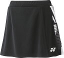 YONEX (ヨネックス) テニス ゲームシャツ・パンツ ウィメンズスカート 【ブラック】 26129 007 スコート スカート レディース 女性用 ブラック 黒 24FW {NP}