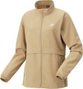 YONEX (ヨネックス) テニス トレーニングウェア ウィメンズウォームアップシャツ 【サンドベージュ】 57085 194 トレーニングシャツ ジャケット レディース 女性用 ベージュ 肌 24SS {NP}