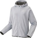 YONEX (ヨネックス) テニス トレーニングウェア ウィメンズニットウォームアップパーカー 【シルバーグレー】 58112 024 トレーニングシャツ ジャ...