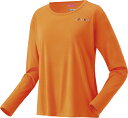 YONEX (ヨネックス) テニス Tシャツ ウィメンズロングスリーブTシャツ 【ファインオレンジ】 16815 428 ロングTシャツウィメンズ Tシャツ レ...