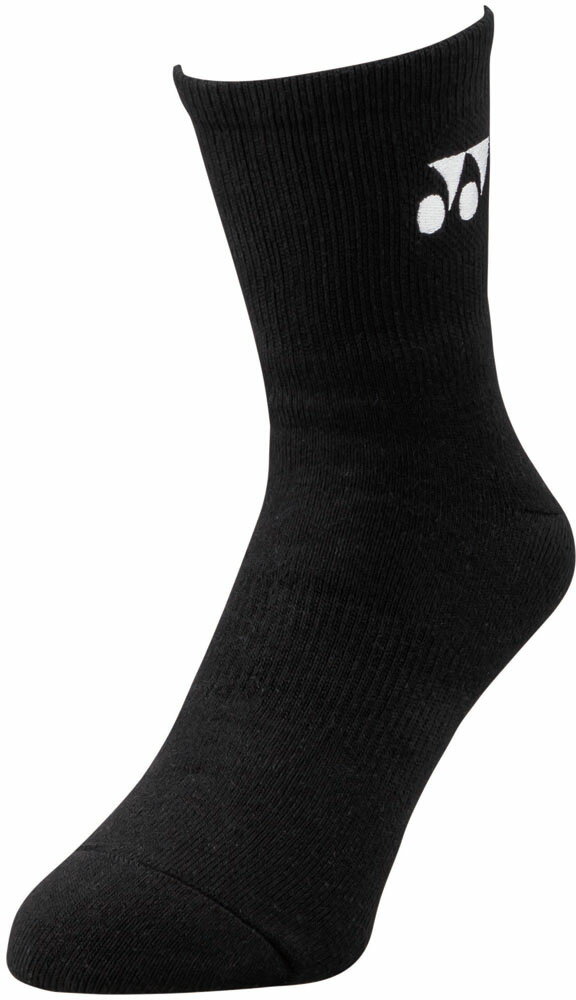 YONEX （ヨネックス） テニス ソックス ハーフソックス L サイズ (28 ～ 30CM) 【ブラック】 19122L 7 ソックス メンズ 男性用 ブラック 黒 9999 {NP}