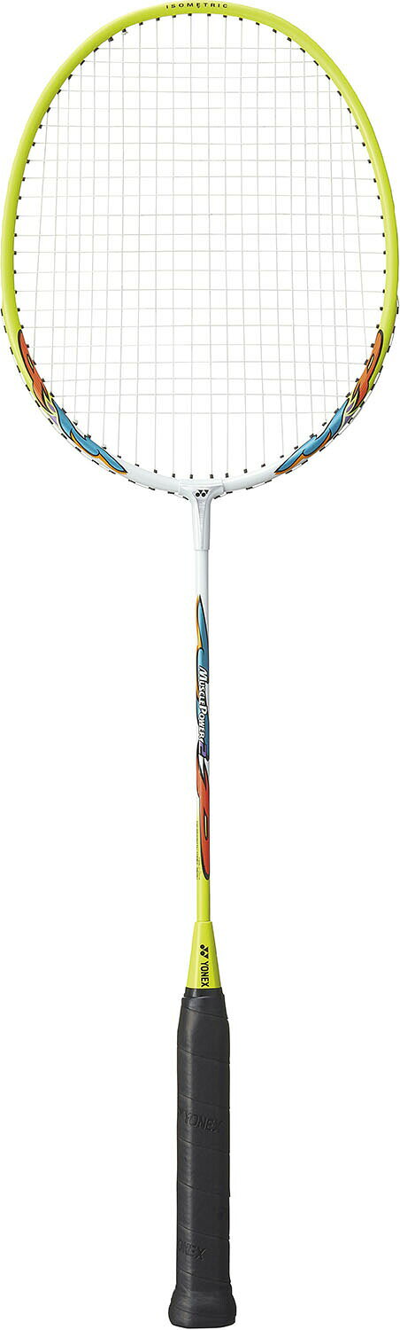 バドミントンラケット ホワイト/イエロー日本セット Amazon | KAWASAKI（カワサキ）バドミントン2本セット PB-1000 蛍光