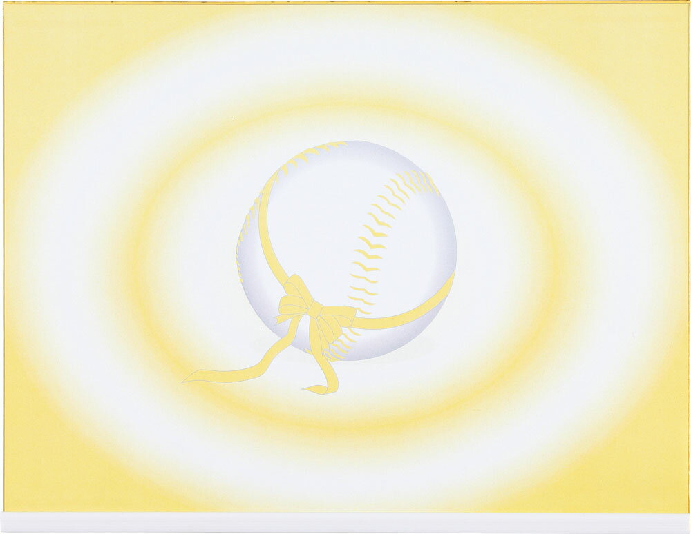 ZETT（ゼット） 野球 ソフトボール アクセサリー 記念色紙（大判サイズ 35×27センチ） 【ホワイト】 BC..