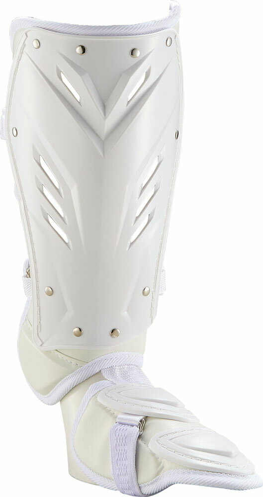 ZETT（ゼット） 野球　ソフトボール プロテクター 打者用 バッター用 レッグガード 右打者用 【ホワイト】 BLL2095L 1100 16SS {SK}