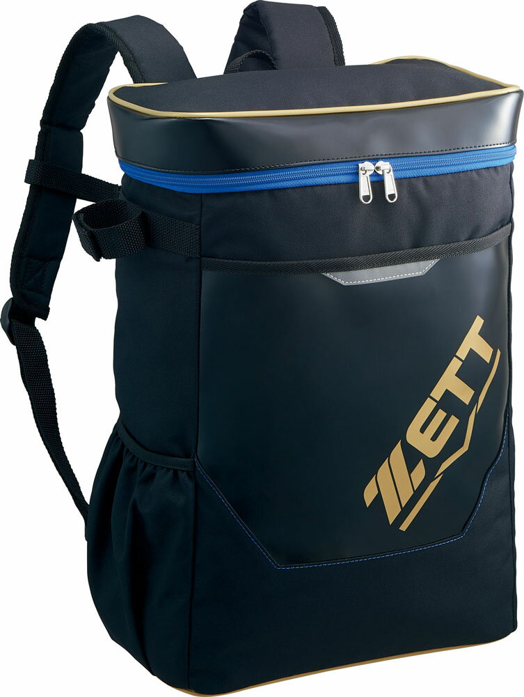 ZETT （ゼット） 野球＆ソフトボール バッグ 少年用デイパック 【ブラック×ゴールド】 BA1523 1982 JRバッグ 黒　金 22SS {SK}