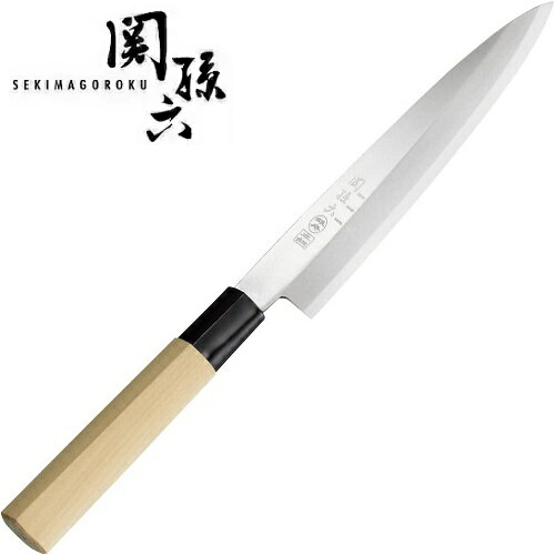 関孫六　銀寿本鋼　刺身180　柳刃包丁（和包丁　片刃）　貝印　AK5206