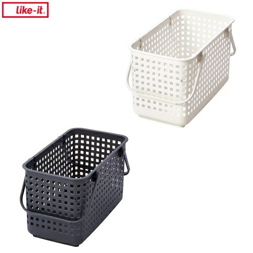 商品の特長 〜Like-it　Basic Basket〜 シーンによって選べる、環境にもやさしいロングセラーのバスケットシリーズです。 環境にもやさしい、サトウキビなどの廃蜜糖などから精製したエタノールをもとに作ったバイオマスプラスチックを使用しております。 持ちやすい取っ手やスタッキング機能など使用シーンに合わせて選ぶことができるラインナップです。 ※バイオマスプラスチックは、各製品の使用用途に合わせて配合量をかえております。 〇メッシュで通気性のよいスタッキングランドリーバスケットMサイズです。 〇ハンドルがついていますのでそのままランドリーバスケットとしても使用できますが、当店別売り同シリーズ「LBB-14C、LBB-12C」のランドリーバスケットとスタッキングして使用できます。 〇ハンドルを垂直にして、軽く押し込むとロックがかかりますのでそのままのせて使用できます。 〇当店別売り、ランドリーバスケット用フタ「LBB-15C」もそれぞれ使用することができますのでホコリなどから収納物を守ることができます。 ※商品名、サイズをご確認ください。 〇ホワイトとグレーからお選びいただけます。 商品サイズ スタッキングランドリーバスケットM　： 約W277×D455×H268mm 重量　：約850g 耐荷重　：約5kg（2本のハンドル） 品質表示 バスケット　：ポリプロピレン 使用上の注意 ●本来の用途以外にはご使用にならないでください。 ●火のそばに置かないでください。 ●直射日光に長時間さらされますと、紫外線による劣化がおこる場合がありますので設置場所にご注意ください。 ●幼児、子供の手の届くところで放置、保管しないでください。 ●商品画像は出来るだけ現物と同じになるよう撮影しておりますが、若干色味が違う場合もございます。 備考 日本製　MADE IN JAPAN 一部商品が他店舗との共通在庫のため、最新在庫が反映されていない場合がございます。 一時的な在庫切れの場合は、追って納期をご連絡いたします。 PCディスプレイの性質上、実際の色と異なって見える場合がございますので予めご了承ください。 本製品のデザイン・仕様等はリニューアルに伴い予告なく変更する場合があります。 現行品・リニューアル品と混在してお届けする場合がございます。 あらかじめご了承ください。 収納　収納用品　収納ケース　メッシュ　カゴ　かご　洗濯かご　洗濯カゴ　ランドリーバスケット　物干し　洗濯干し　レジャー　行楽　キャンプ　アウトドア　かわいい　おしゃれ　シンプル　四角　スクエア　ホワイト　白　グレー　モノトーン　202204　【0508】シーンによって選べる！扱いやすく環境にもやさしいシリーズ スタッキングランドリーバスケット フタLBB-15C スタッキングランドリーバスケット SSLBB-14C スタッキングランドリーバスケット MLBB-11C 【キャスター対応】スタッキングランドリーバスケット LLBB-12C スタッキングトップバスケットLBB-07C 【キャスター対応】スタッキングベースバスケットLBB-06C スライドキャスター1セット（4個入） ランドリーバスケット2段LW-01L+LBB-01C 2P タウンバスケットミニLBB-16C タウンバスケットLBB-09C タウンバスケットビッグLBB-17C ラウンドバスケットLBB-01C