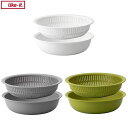 like-it(ライクイット) Colander&Bowl 米とぎにも使えるザルとボウル 浅型 吉川国工業所(3)