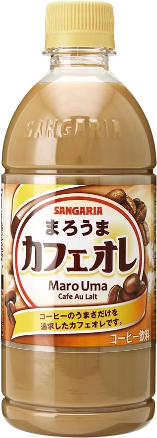 サンガリア まろうま カフェオレ ペット 500mlx24本