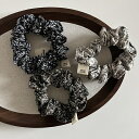 【超目玉週末セール 72Hセール 680⇒544円】 大人っぽい トレンド 2点セット ヘアゴム 髪留め ヘアアクセサリー カジュアル 光沢 まとめ髪 シースルー シュシュ 大人 可愛い エレガント フォーマル 結婚式 韓国風 大人 跡がつきにくい おしゃれ