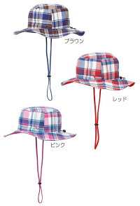 ジュニアチェック柄ブーニーハット