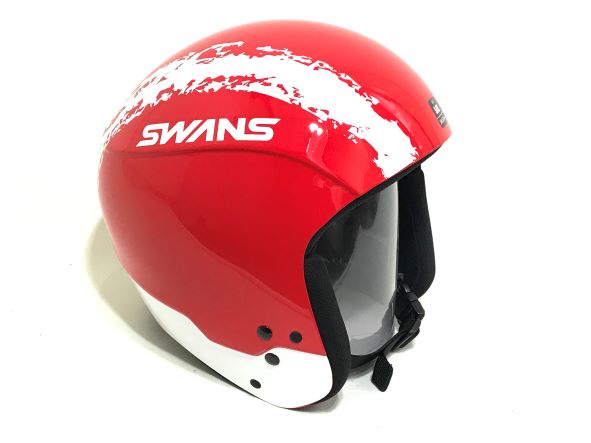 SWANS ヘルメット / HSR-95スワンズヘルメット　スペシャルFISレーシングモデルレッド/ホワイト　 SMサイズスノーヘルメット・スキー・フリーライド・スノーボード