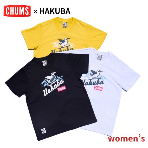 【早い者勝ち！最大2,000円OFFクーポン配布中！】CHUMS HAKUBA Tシャツ ウィメンズ レディース 半袖 チャムス ski jump booby アウトド..