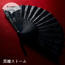 扇子 メンズ <黒檀ストーム扇子セット> 袋ケース付き 男性用 父の日 お中元 名入れ プレゼント ギフト 記念日 お祝い おしゃれ 【創業1718年 京都老舗...