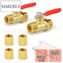 TAILONZ PNEUMATIC 2つの真鍮ボールバルブ1/4"BSP外ネジ、パイプ接続に適しています