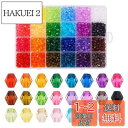 Beadthoven 約2400/箱 24色 ソロバン型 アクリルビーズ 透明 カラフル クリスタル ビーズ 双円錐形 多面カット スペーサービーズ アクセサリーパーツ ジュエリー用 DIY ハンドメイド サンキャッチャー作り UVレジン 封入 手芸用 手作り素材 クラフト用品 6x5.5mm