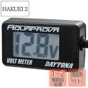 デイトナ(Daytona) AQUAPROVA (アクアプローバ) バイク用 電圧計 デジタル 防水 バックライト コンパクト ボルトメーター 92386