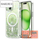 JETech iPhone 15 6.1インチ用 キラキラ ケース MagSafe対応 女性用 クリア かわいい ブリンブリン ピカピカ 耐衝撃 マグネット式 ...