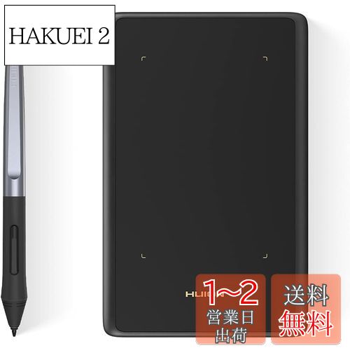 HUION ペンタブレット H420X PC必要なし スマホで使える可能 傾き検知機能 充電不要ペン8192レベル筆圧感度 ペンタブ