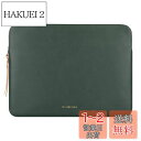 Comfyable タブレットスリーブ iPad Pro 11インチ M4 M2 M1 第4世代 / 第3世代 2022/2021 / iPad Air 11インチ M2 2024 & スマート/マジックキーボード ペンシルホルダー付き PUレザーバッグ 防水スリムケース - グリーン(2)
