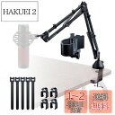 CACENCAN M06 マイク アーム スタンド マイク ブームアームスタンド マイクスタンド アーム 耐荷重:1.8kg マイククリップ&3/8