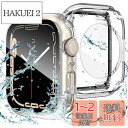 【2023強化版】AMAPC for Apple Watch ケース 360度全面防水 バンド 水泳・スポーツ専用 ガラスフィルム 一体型 apple watch 用 カバー 360フルボディ防水 アップルウォッチ ケース Apple Watch Series6/SE/5/4 40mm対応 クリア(2)