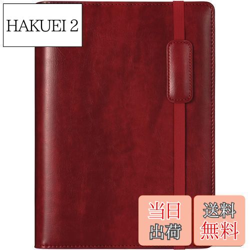【送料無料】【RIHUA】 システム手帳 A5 手帳 6穴リング スケジュール帳 カバー リフィル付き 革メモ帳 カード収納 ノート システム手帳 手帳カバー ...
