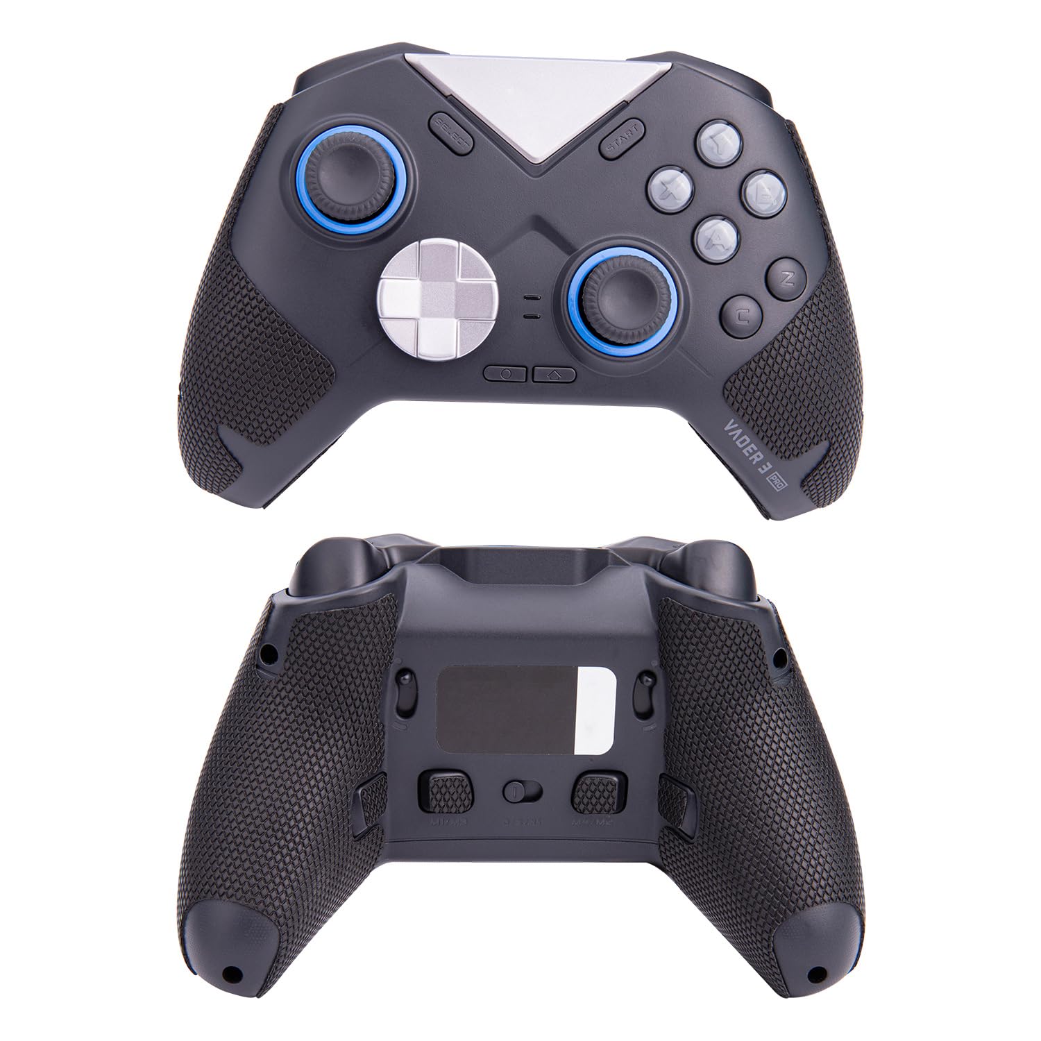 【 グリップ力強化 & 吸汗力強 】 TALONGAMES FLYDIGI VADER 3 PRO/VADER 4 PRO/VADER 2 PRO コントローラー 用 コントローラーグリップ Liteバージョン アンチスリップテープ グリップ テープ 滑り止め グリップシール カット済 1セット入り [ グリップ部分のみ ] (ブラ