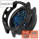 HeeNia Garmin Forerunner 965 対応 ケース シリコン材質 保護ケース カバー 衝撃吸収 超軽量 柔軟 衝撃防止 擦り傷防止 保護カバー Garmin Forerunner 965 用 (ブラック)