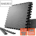 SOLPEX トレーニング ジョイントマット エクササイズマット 防音 衝撃吸収マット ホームジム 大判 ジムマット 60cm×60cm×1.2cm 6/24枚 キズ防止 高硬度 振動吸収 床保護 抗菌 トレーニング器具用マット サイドパーツ付 (2枚 BLACK)