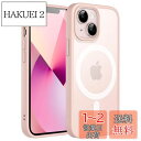 JETech iPhone 13 mini 5.4インチ用 マグネット ケース MagSafeに対応 半透明のマット背面 薄型 耐衝撃 カバー (チョークピンク...