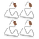 LIXADA ハンガーフック テントライトハンガー ランタン ハング バックル 滑り止め 防錆 ステンレス鋼 軽量 安定性 ストロングフック 多機能 アウトドア キャンプ ハイキング用