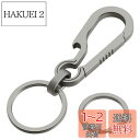 チタン カラビナ キーホルダー キーリング付き おしゃれ 金具 軽量 便利 シンプル キーチェーンホルダー 車 家 鍵 バッグ小物 脱落防止 紛失防止 取付簡単...