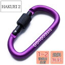 TITECOUGO アウトドア カラビナ おしゃれ 登山 小型 アルミ Dフック 頑丈 ネジロック バンジーコード ブランコ hammocks ハンモックテント ?キャンプ 用品 キーホルダー 釣り ハイキング ペット karabina 紫 1個
