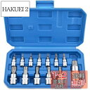 Gunpla トルクスネジ用ビットセット 13pcs ビットソケットセット T8-T70