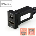 USB入力ポート&HDMI入力ポート オーディオ中継 オーディオパーツ スイッチホールパネル TOYOTA トヨタ車系用