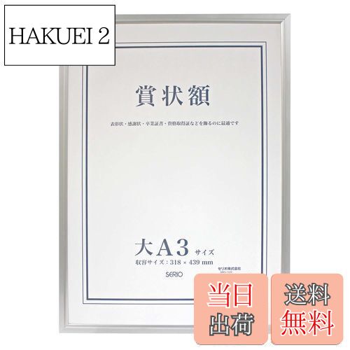【送料無料】セキセイ SEKISEI 額縁 セリオ アルミ賞状額 大A3 アルミ製 SRO-1329SRO-1329-00
